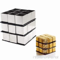 AK ART KITCHENWARE Stainless Steel Magic Cube Dessert Mold Chocolate & Sweet Mould Small Mousse Cake Rings Fondant Cake Decorating Supplies RC-02 - B075D1DQ95